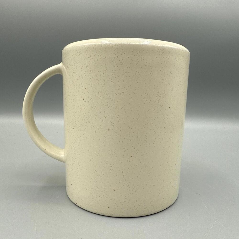 Calvin Klein Khaki Collection Cargo Cream Stoneware Mug 4" Speckled